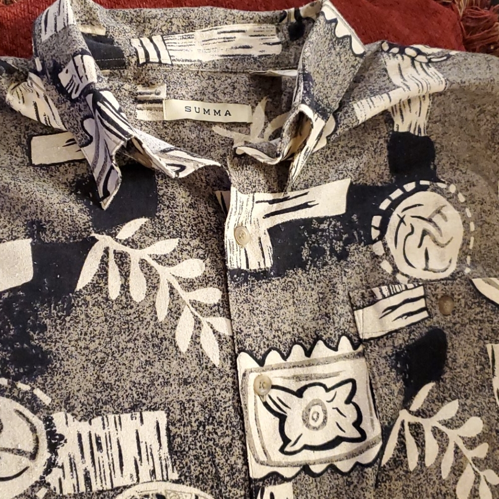 SUMMA Hawaiian style shirt.
